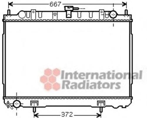 13002241 VAN Wezel radiador de esfriamento de motor