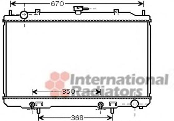 Radiador de esfriamento de motor 13002320 VAN Wezel