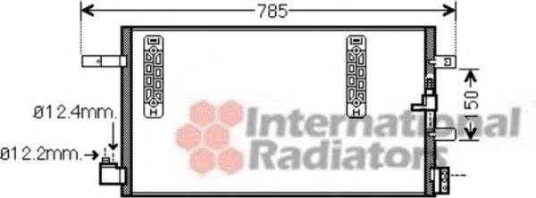 Radiador de aparelho de ar condicionado Audi A6 4G2, 4GC