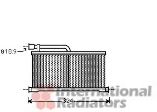 03006296 VAN Wezel radiador de forno (de aquecedor)