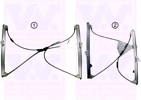 4331263 VAN Wezel mecanismo de acionamento de vidro da porta dianteira esquerda