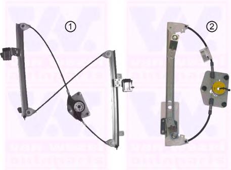 5839263 VAN Wezel mecanismo de acionamento de vidro da porta traseira esquerda