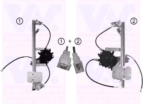 Механизм стеклоподъемника двери передней правой 1514262 VAN Wezel