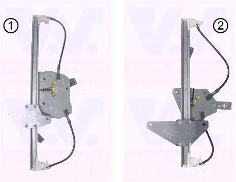 4042263 VAN Wezel mecanismo de acionamento de vidro da porta traseira esquerda