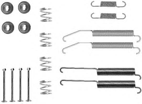 97031400 Textar kit de montagem das sapatas traseiras de tambor