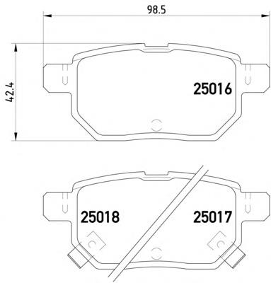 Купить 2501601 Textar Колодки тормозные задние, дисковые