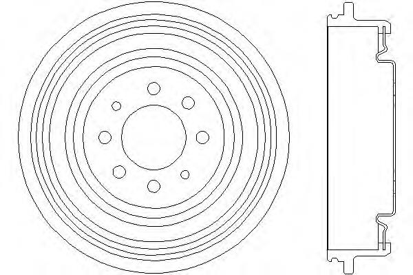 Барабан тормозной задний Renault MEGANE SCENIC