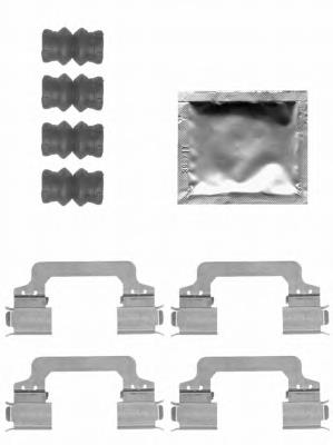 Kit de molas de fixação de sapatas de disco dianteiras LR026219 Land Rover