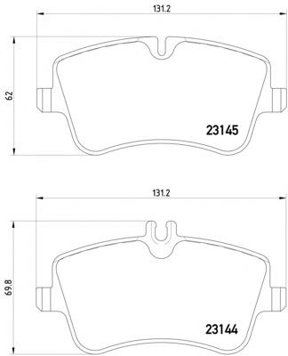 2314401 Textar Колодки передние