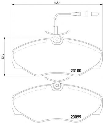 2309903 Textar Колодки передние