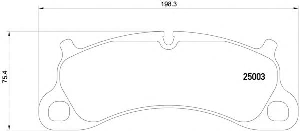 99135194902 Porsche sapatas do freio dianteiras de disco