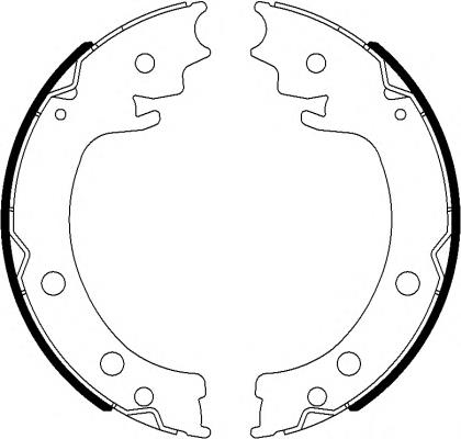 91077000 Textar sapatas do freio de estacionamento
