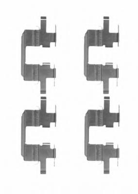 Kit de molas de fixação de sapatas de disco traseiras 82502600 Textar