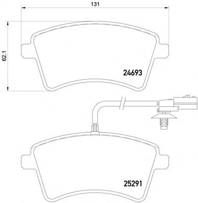 2469306 Textar Колодки передние