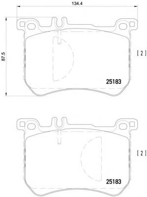 Тормозные колодки Textar 2518301