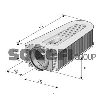 A1384 Purflux filtro de ar