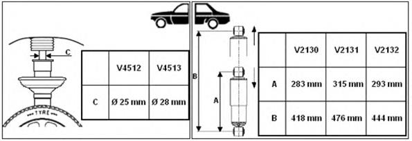 Амортизатор передний V4513 Monroe