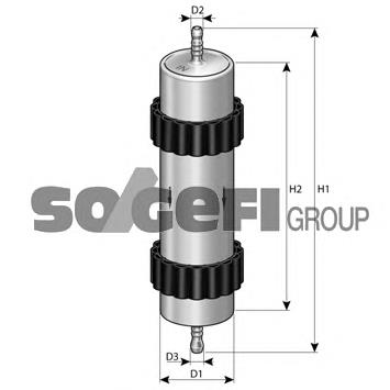 FCS809 Purflux filtro de combustível