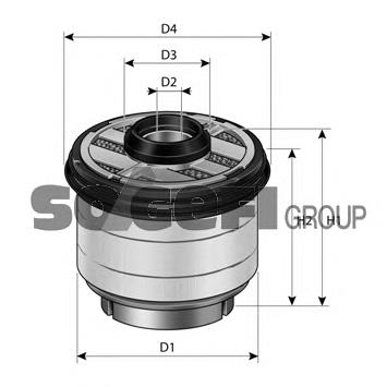 ADBP230016 Blue Print filtro de combustível