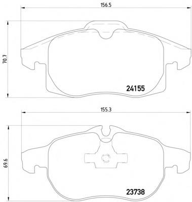 2415501 Textar Колодки передние