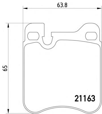 96409435251 Porsche sapatas do freio traseiras de disco