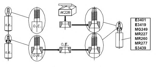 97536062 Peugeot/Citroen amortecedor dianteiro