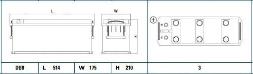 Аккумулятор EG1355 Exide