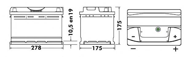 Аккумулятор EB712 Exide