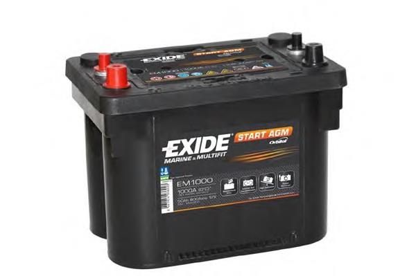 EM1000 Exide bateria recarregável (pilha)