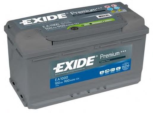 EA1000 Exide bateria recarregável (pilha)