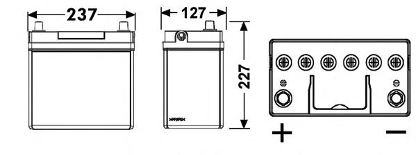 J2880004010 VAG bateria recarregável (pilha)