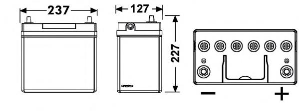 EB456 Exide bateria recarregável (pilha)