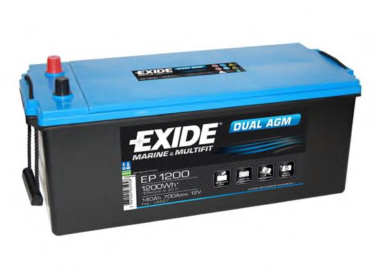 EP1200 Exide bateria recarregável (pilha)