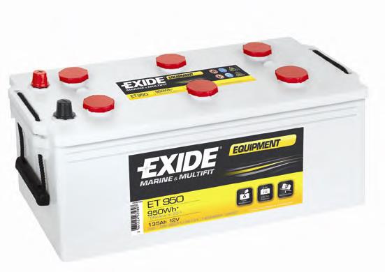 ET950 Exide bateria recarregável (pilha)