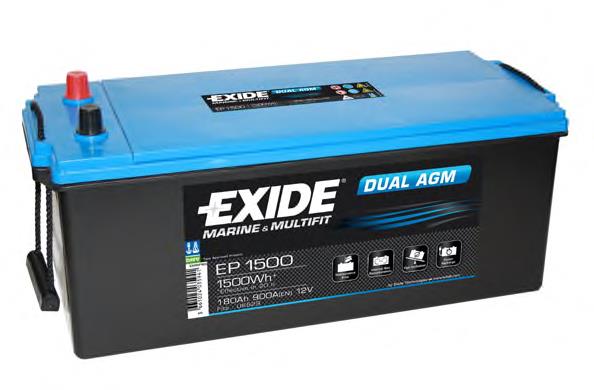 EP1500 Exide bateria recarregável (pilha)
