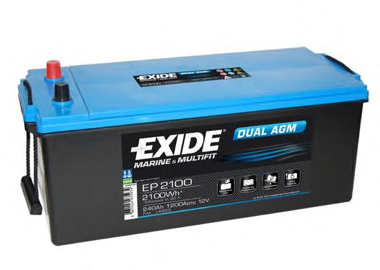 EP2100 Exide bateria recarregável (pilha)