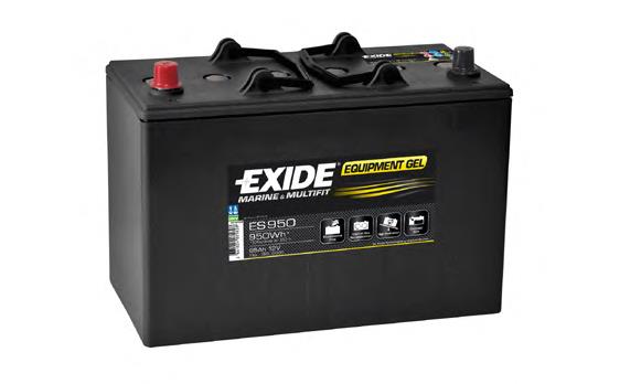 ES950 Exide bateria recarregável (pilha)