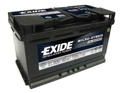 EL800 Exide bateria recarregável (pilha)