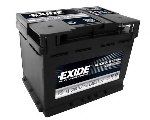 EL600 Exide bateria recarregável (pilha)