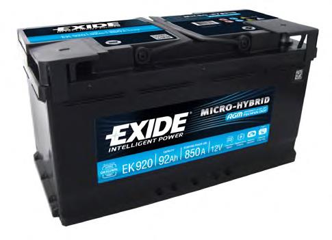 Аккумулятор автомобильный Exide EK920 цена, от 163.87 USD