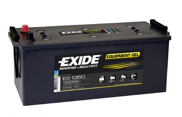 ES1350 Exide bateria recarregável (pilha)