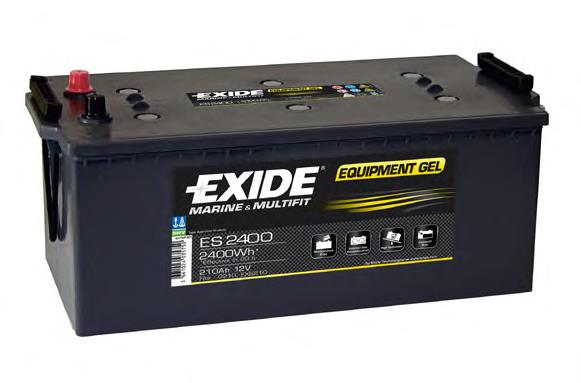 ES2400 Exide bateria recarregável (pilha)