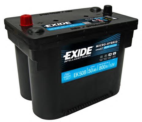 EK508 Exide bateria recarregável (pilha)