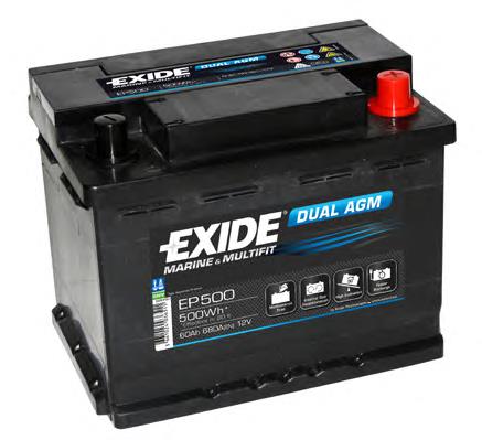Аккумулятор автомобильный Exide EP500 цена, от 203.71 USD