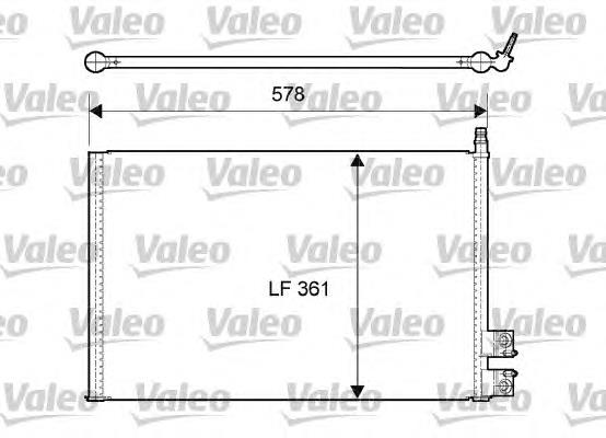 814083 VALEO radiador de aparelho de ar condicionado