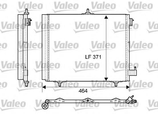 814095 VALEO radiador de aparelho de ar condicionado