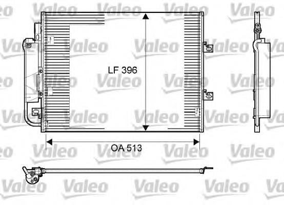 814061 VALEO radiador de aparelho de ar condicionado