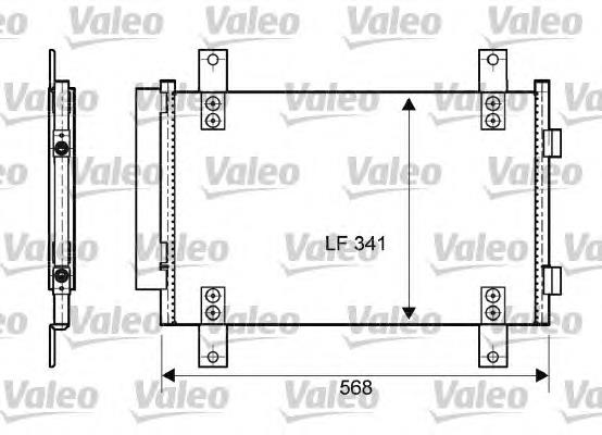 814081 VALEO radiador de aparelho de ar condicionado