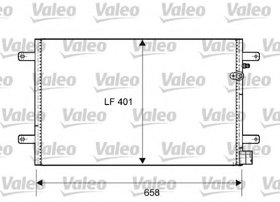 814004 VALEO radiador de aparelho de ar condicionado