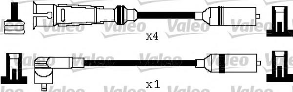 346320 VALEO fios de alta voltagem, kit